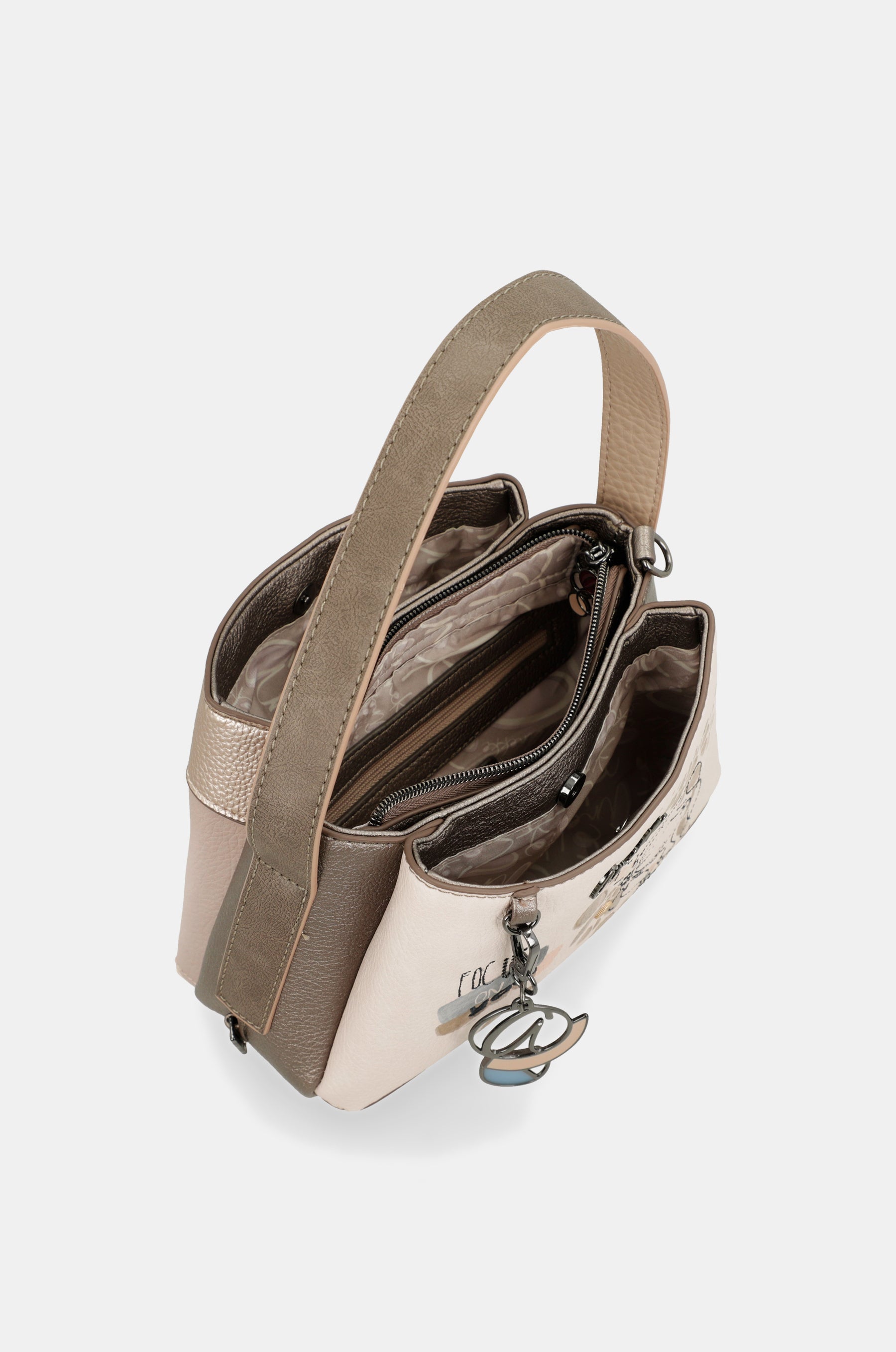 Borsa con manico corto e tracolla Olympia
