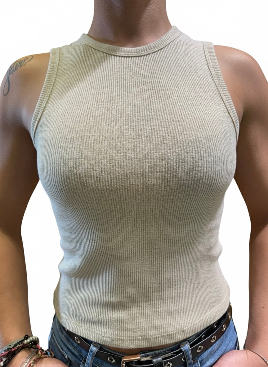 Top Carla Gold glitter