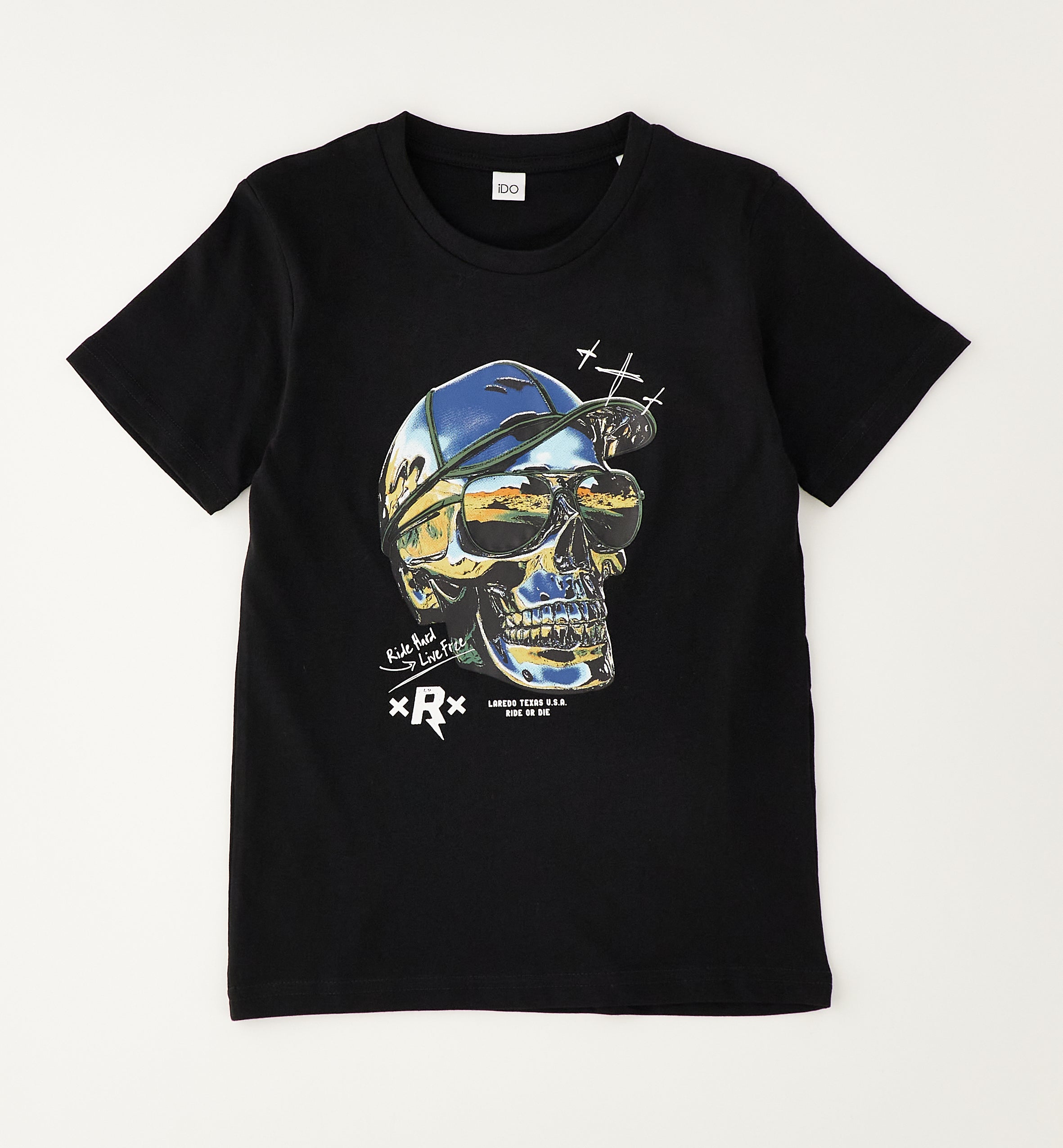 T-shirt Ride Hard Spirito Rock e Biker