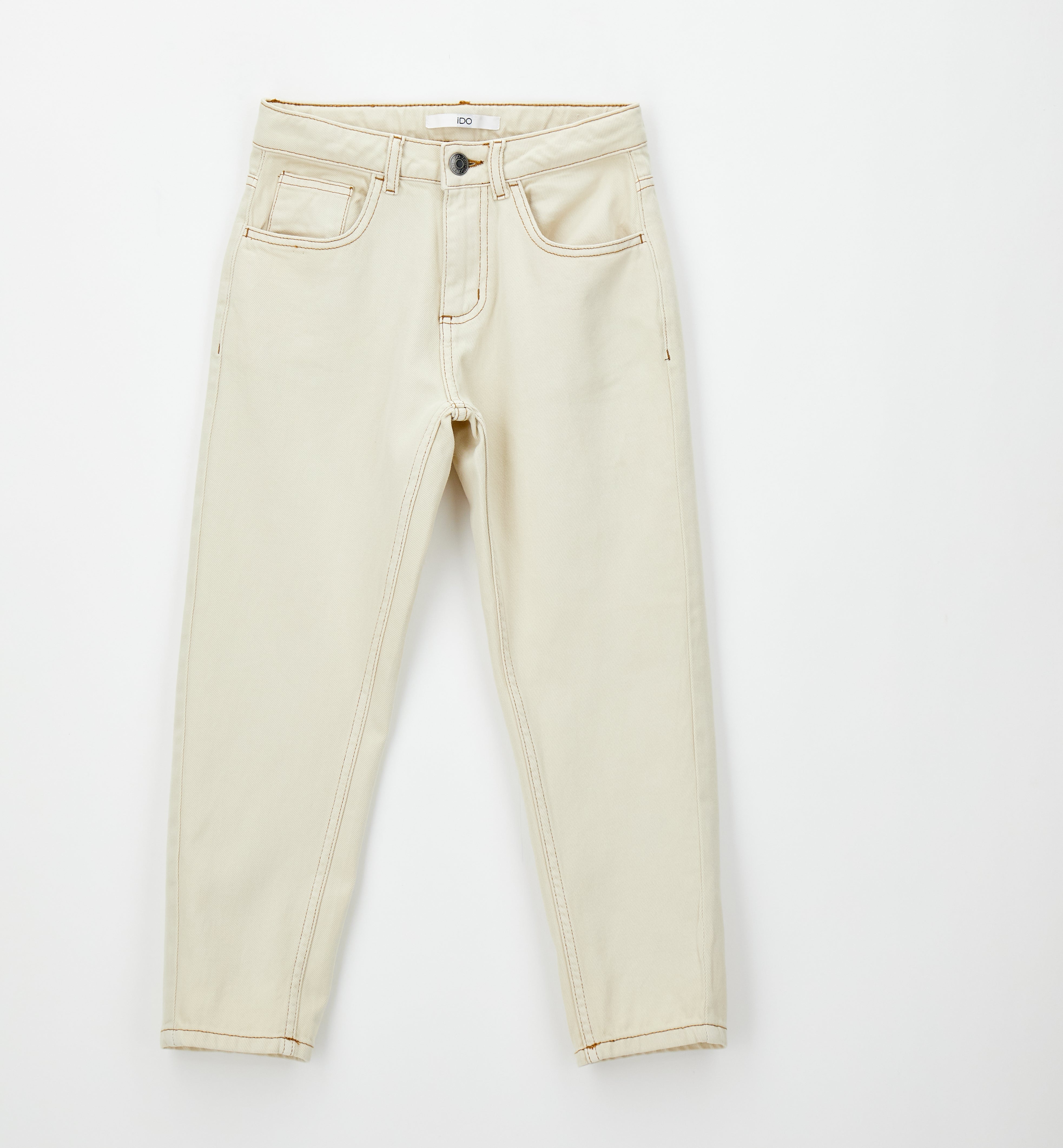 Jeans Carrot Fit in Denim Ecru