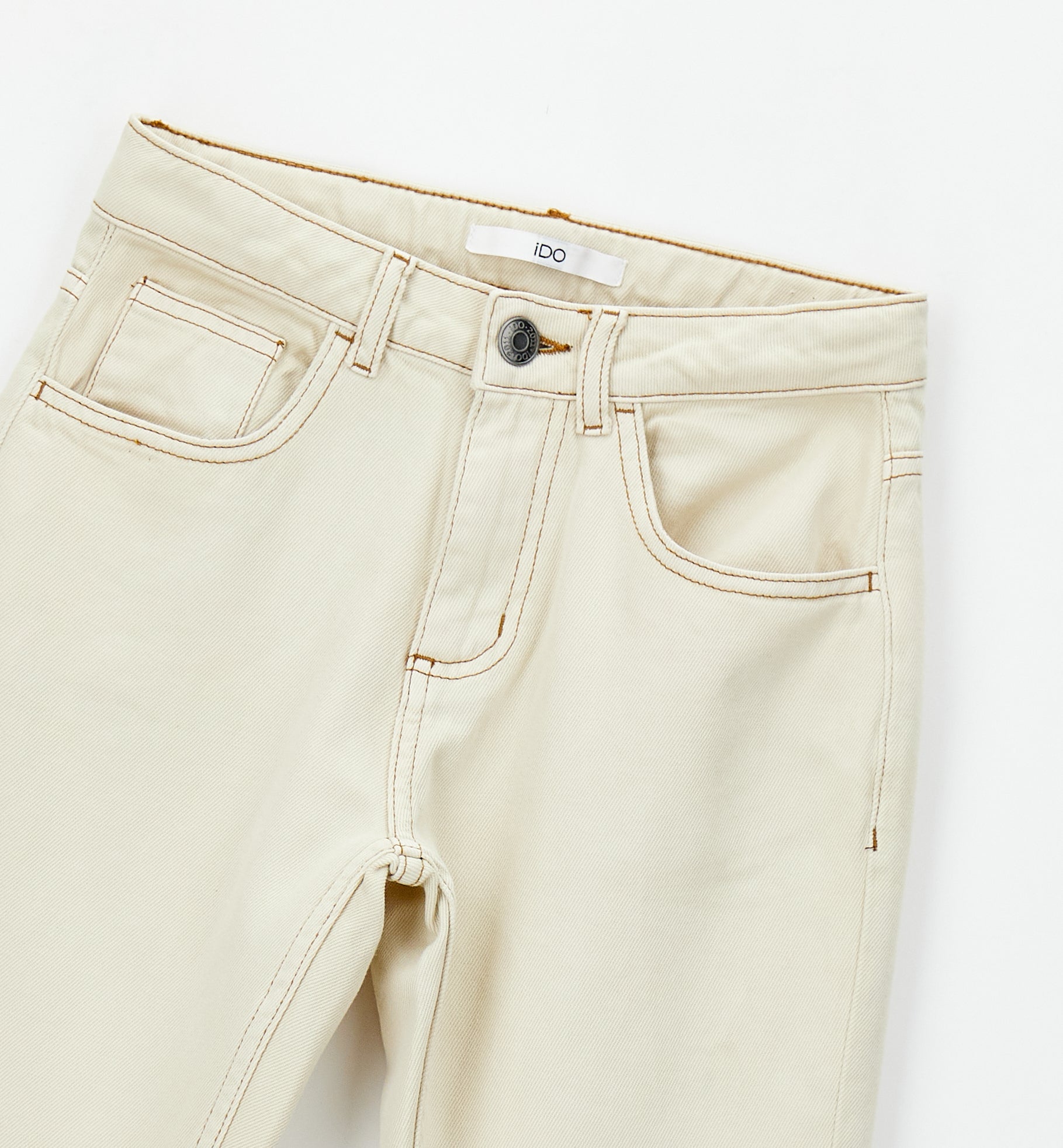 Jeans Carrot Fit in Denim Ecru