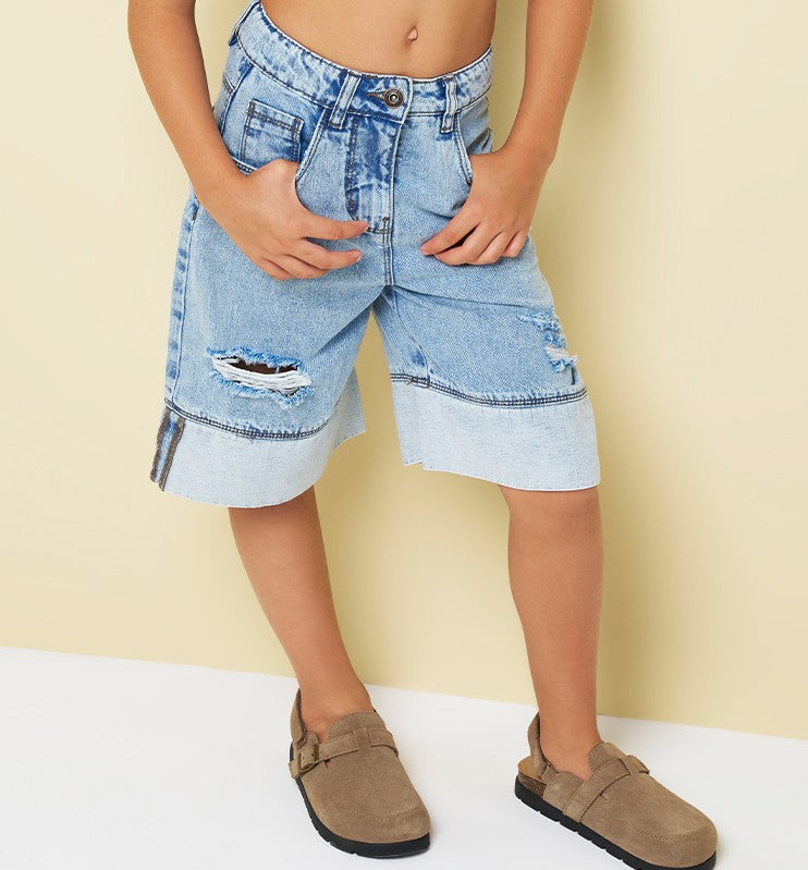 Bermuda in Denim Wild Edge