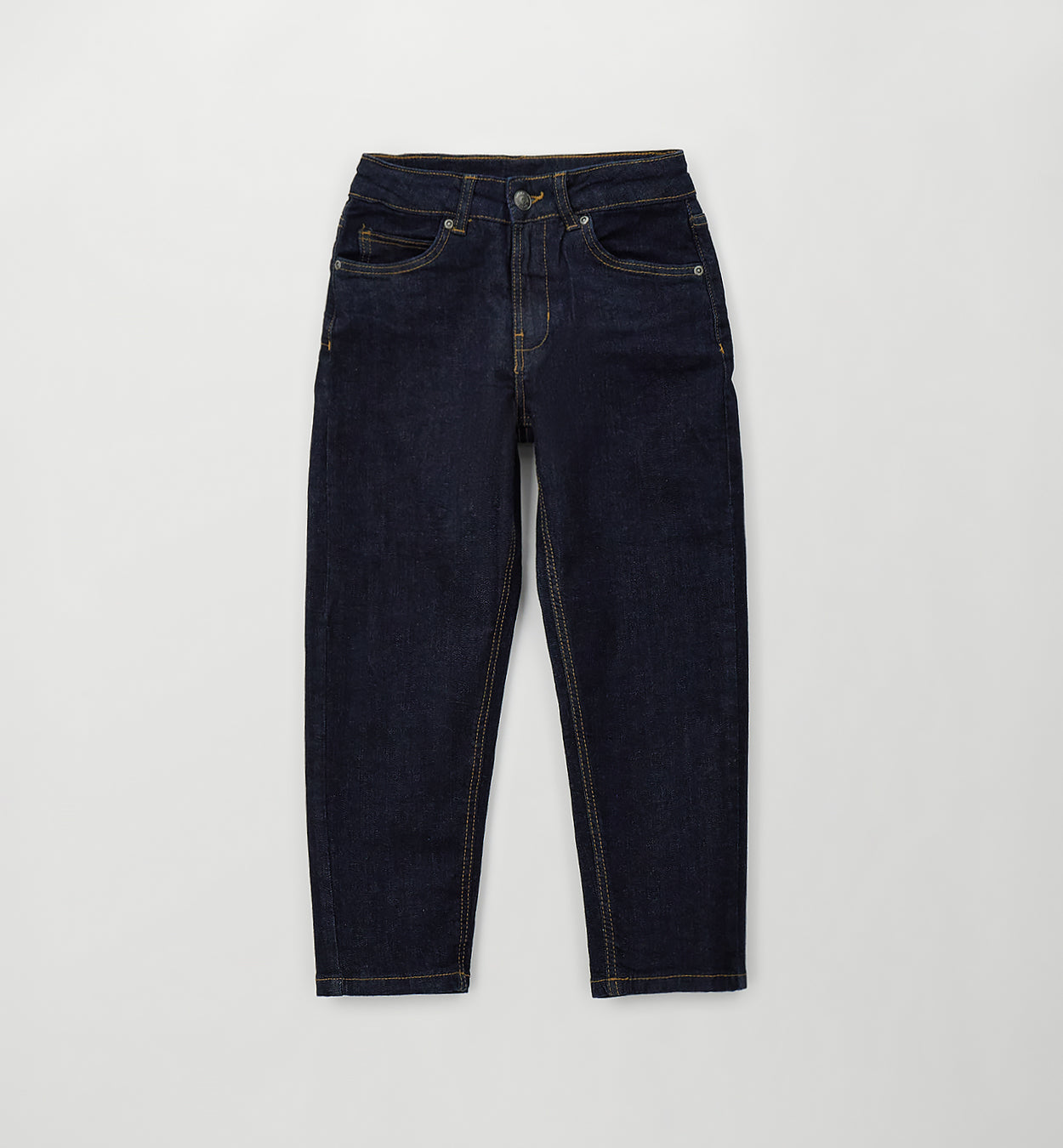 Jeans Slouchy Fit Denim Scuro Raw