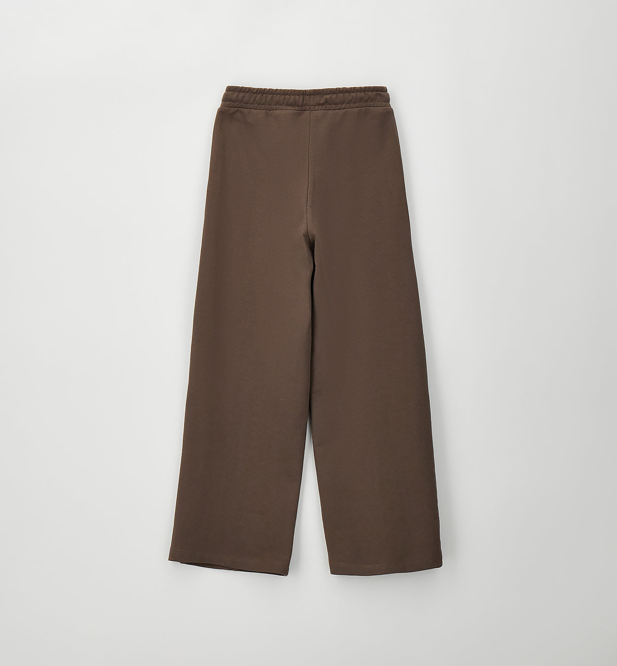 Pantalone Tuta Garzato Wide Leg Marrone Fango