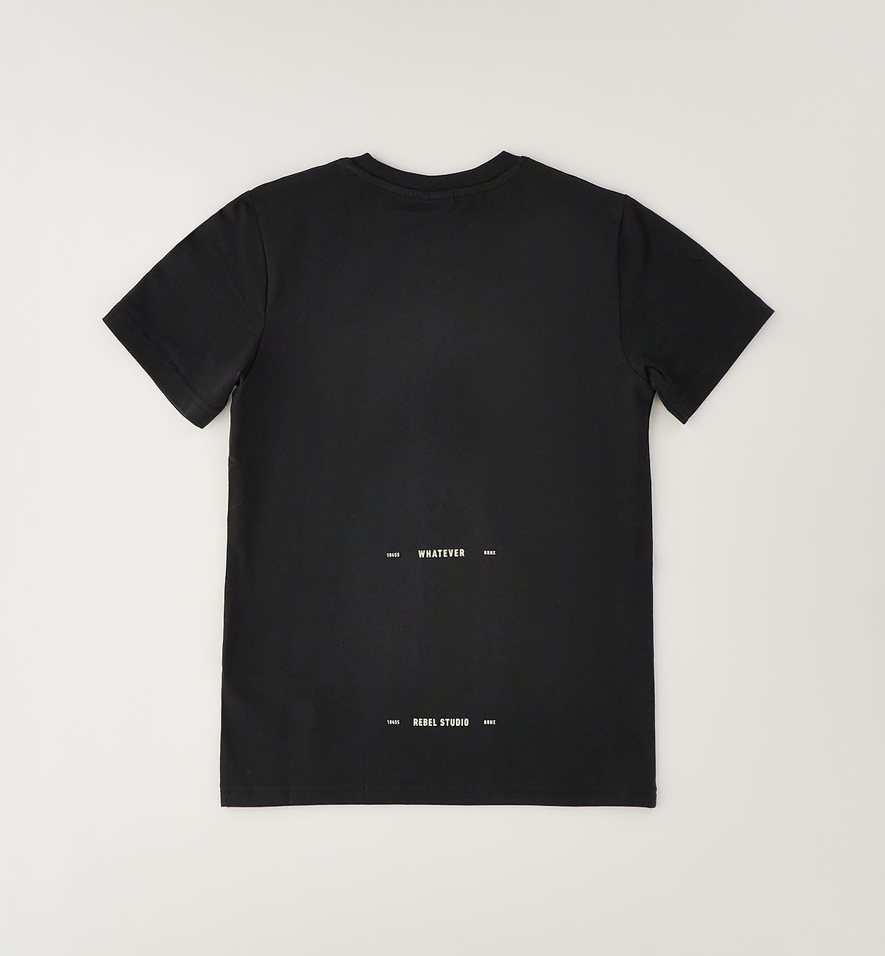 T-shirt Nera No Code Cotone Elasticizzato
