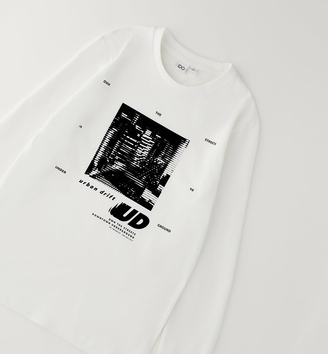 T-shirt Manica Lunga Bianca Urban Drift