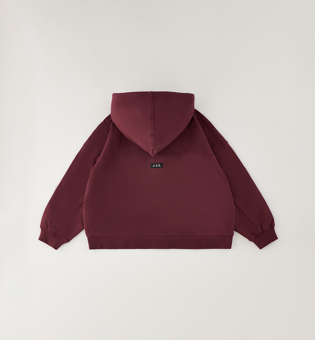 Felpa Felpata Sofia Bordeaux con Zip e Cappuccio
