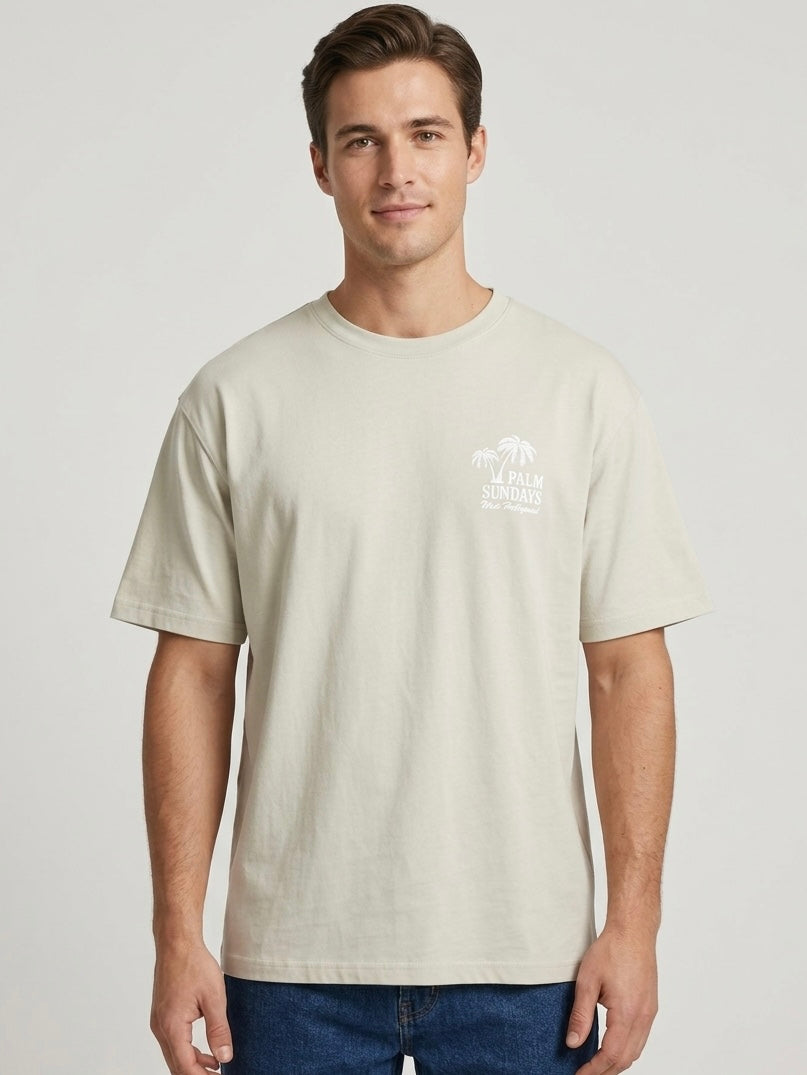 T-shirt Fred sabbia Palm Sundays realxed fit
