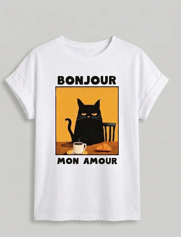 T-shirt Summer Bonjour mon amour