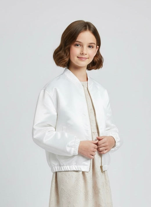 Giacca Bomber Yours Minimal Bianco Ottico