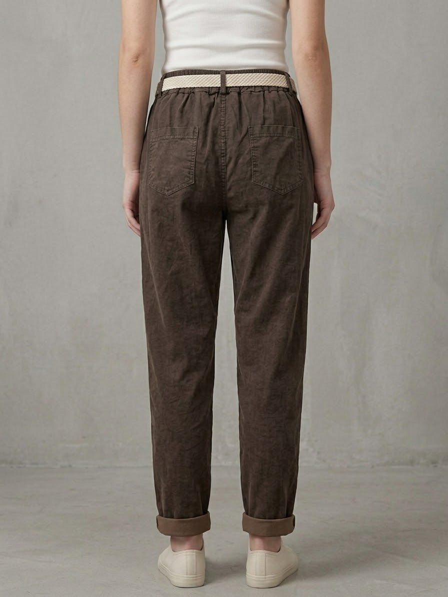 Pantalaccio In Lyocell Oslo Marrone
