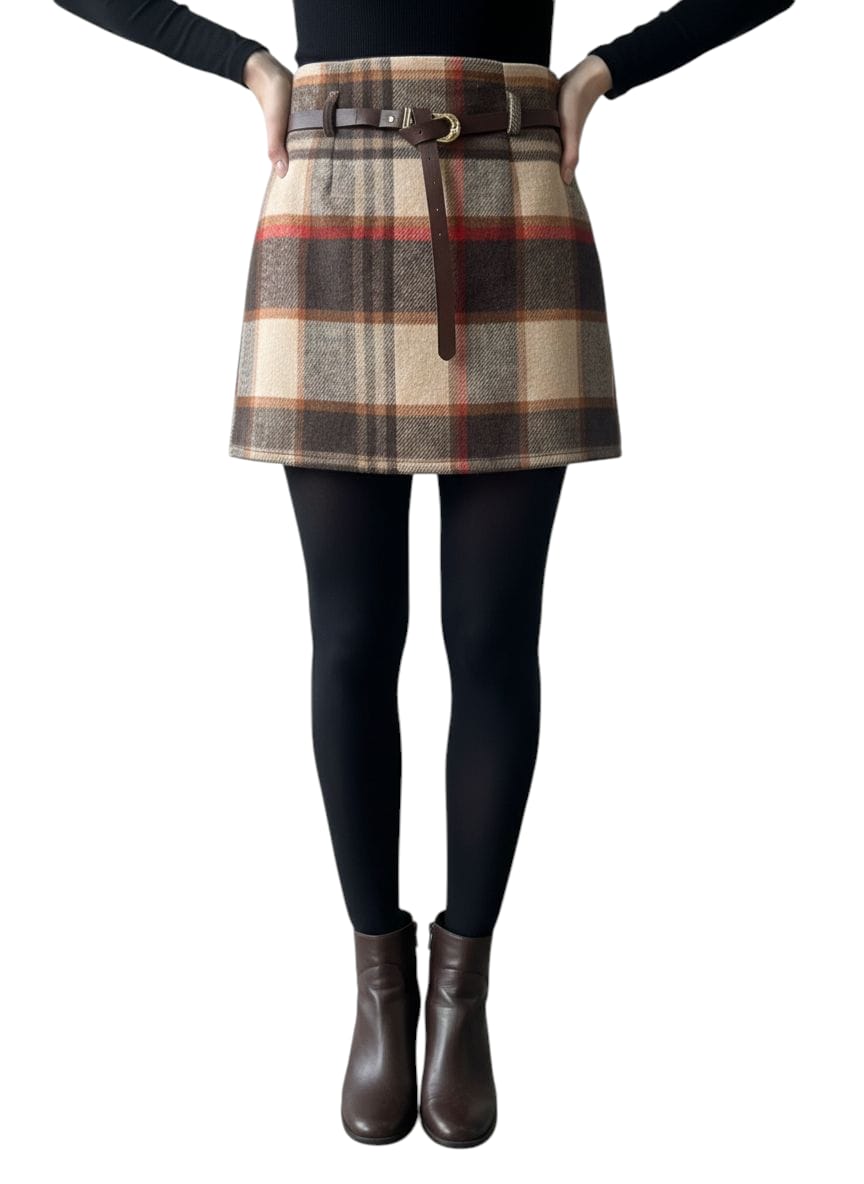 Gonna Midi Scozzese Lucrezia Rossa