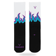 Calzini FLAME BLACK-WHITE AQUAMARINE SOCK