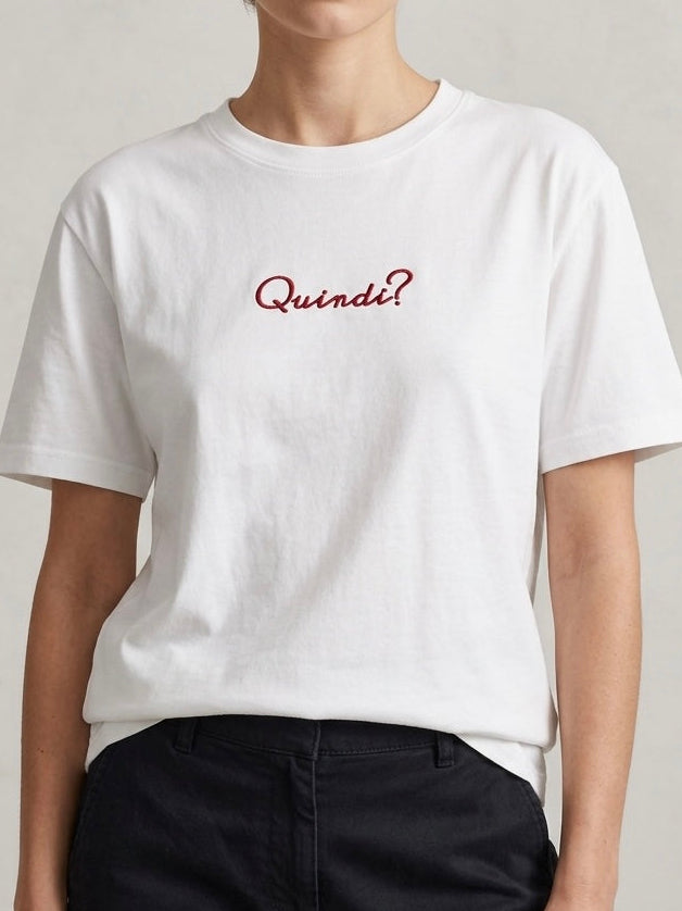 T-shirt ricamo quindi