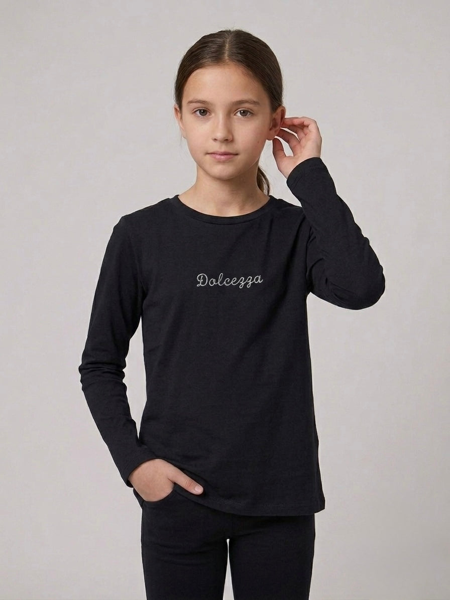 T-shirt Manica Lunga Dolcezza Nero