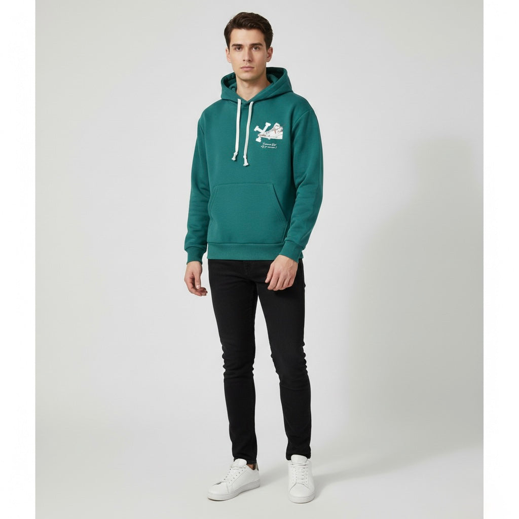Felpa Sneakers Retro Petrol Green Editi