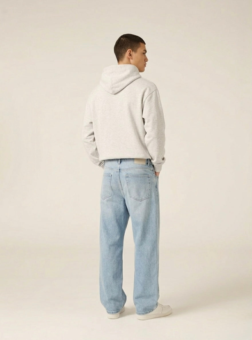 Felpa Monaco boxy fit Grigio melange