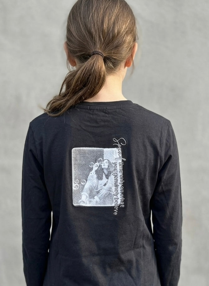T-shirt Manica Lunga Dolcezza Nero