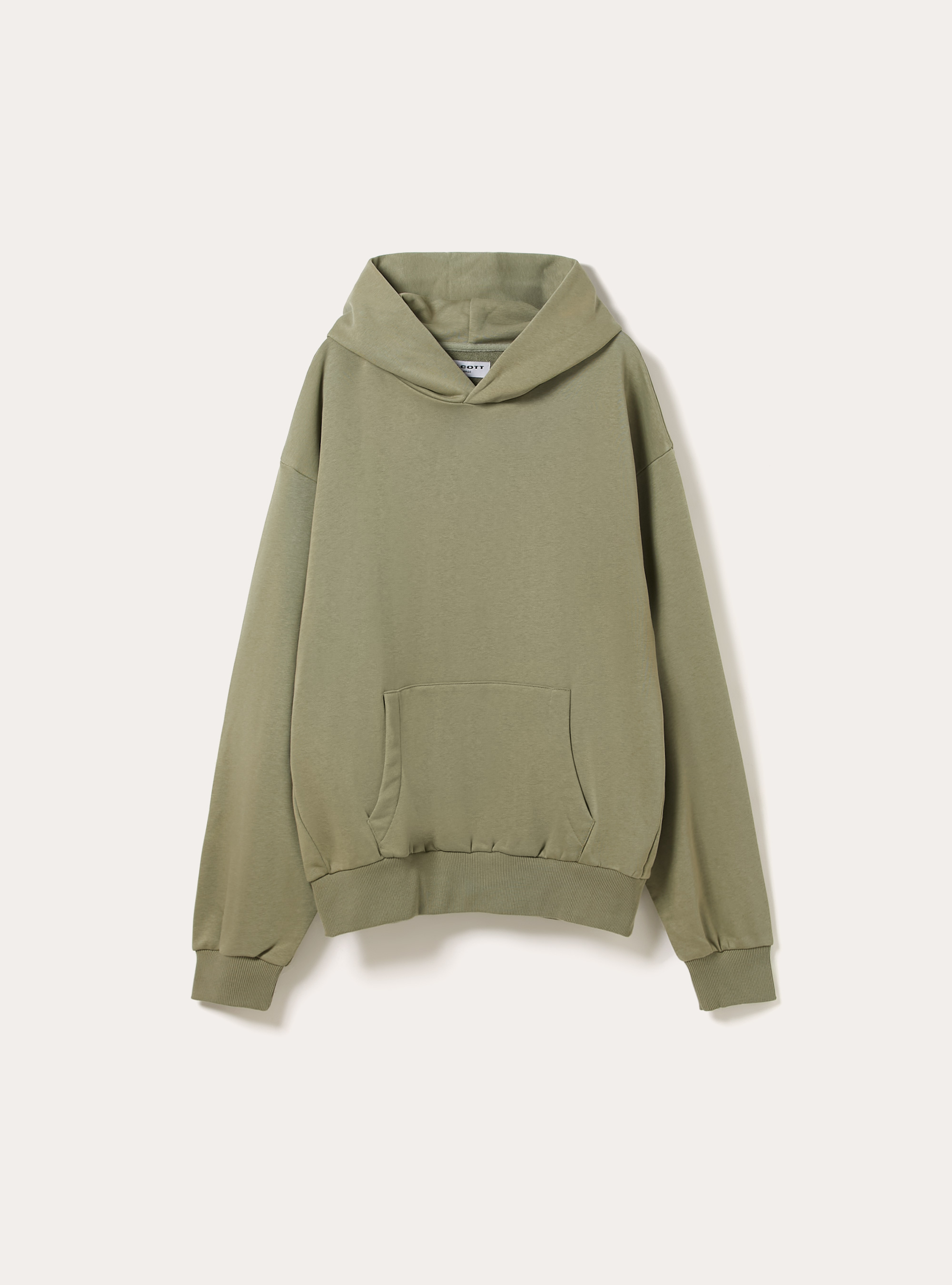 Felpa Monaco boxy fit Verde salvia