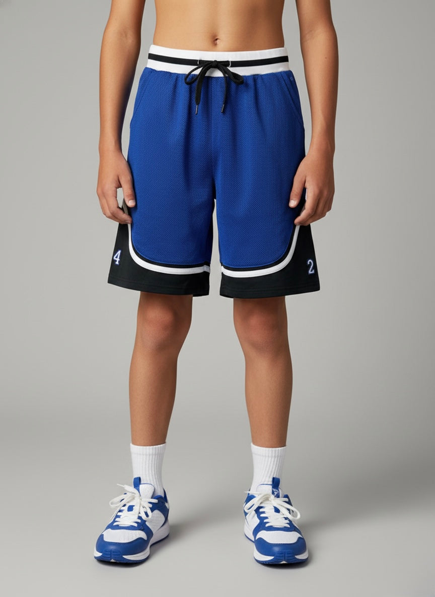 Pantaloncino Yours basket blu