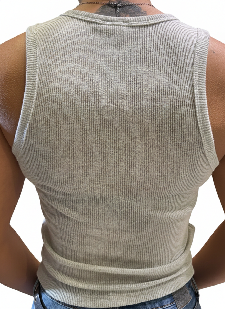 Top Carla Silver glitter