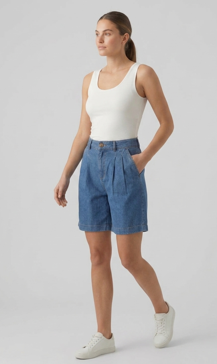 Short Bea Medium Blue Denim