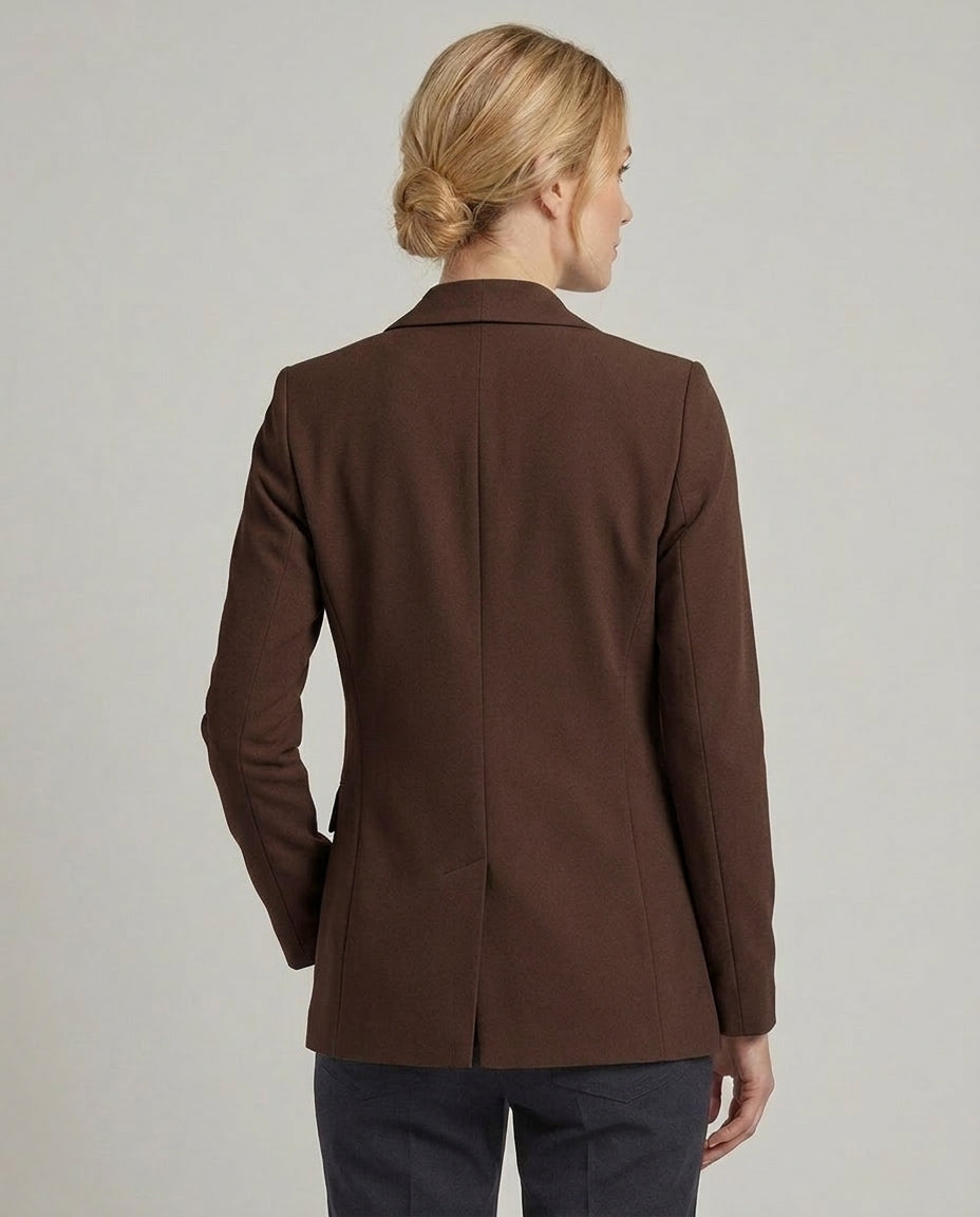 Blazer Parigi Marrone Cioccolato Donna Aperto