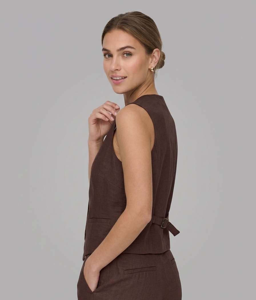 Gilet Siesta Marrone