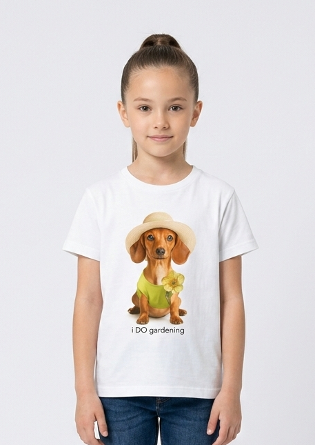 T-shirt Bassotto Giardiniere