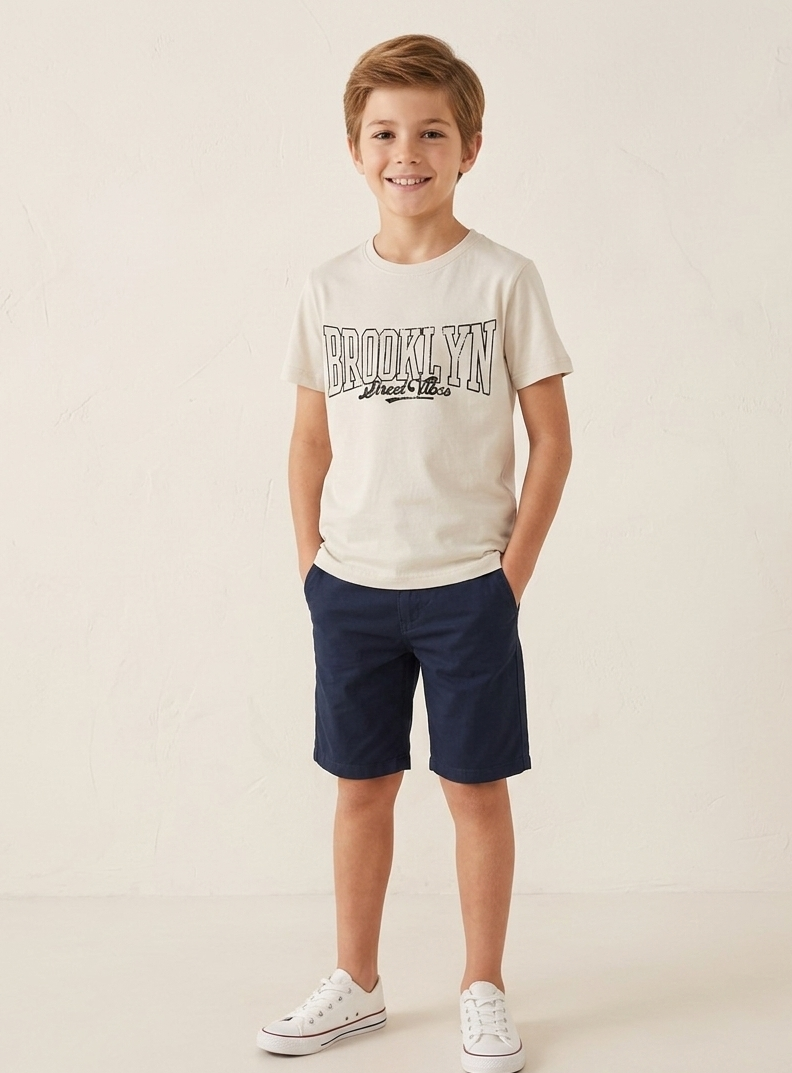 T-Shirt Brooklyn Street Vibes Beige