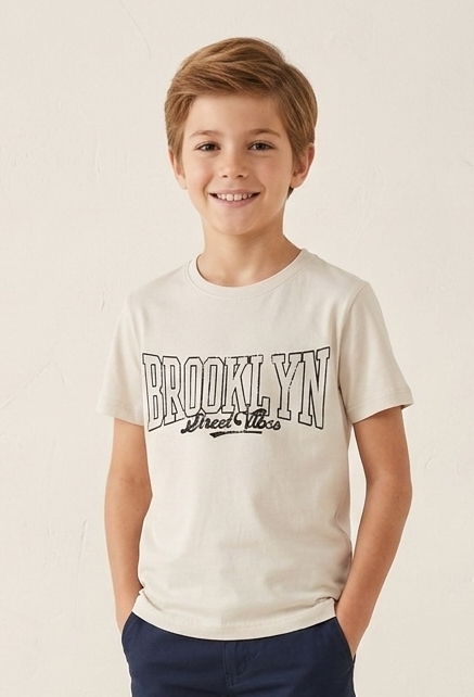 T-Shirt Brooklyn Street Vibes Beige