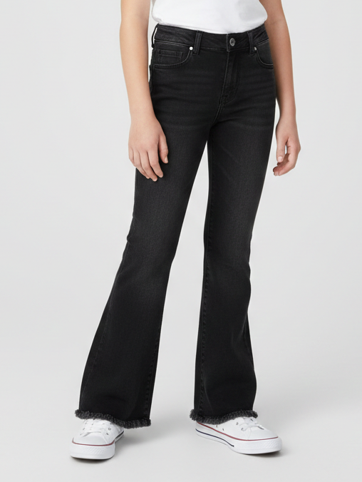 Jeans Flare Black Denim