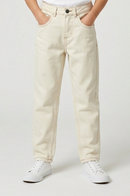Jeans Carrot Fit in Denim Ecru