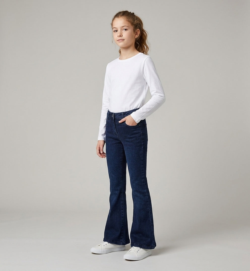 Jeans Flare Lucy Blu Scuro