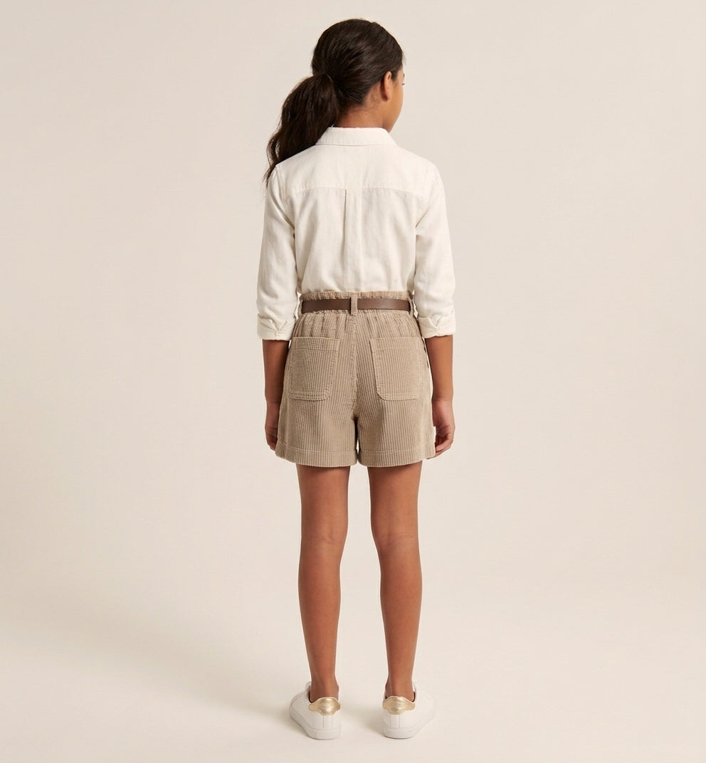 Short Marlene in Velluto Beige