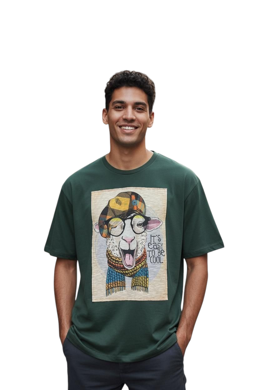 T-shirt Sheep verde
