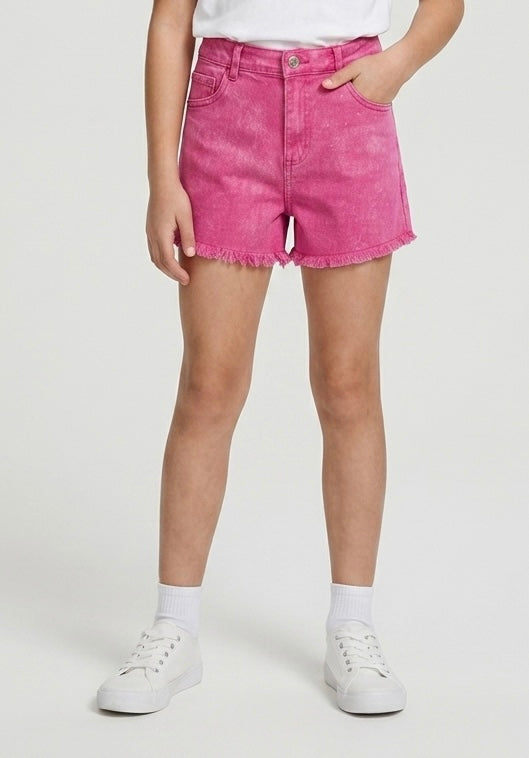 Shorts Pink Candy con Orlo a Frange