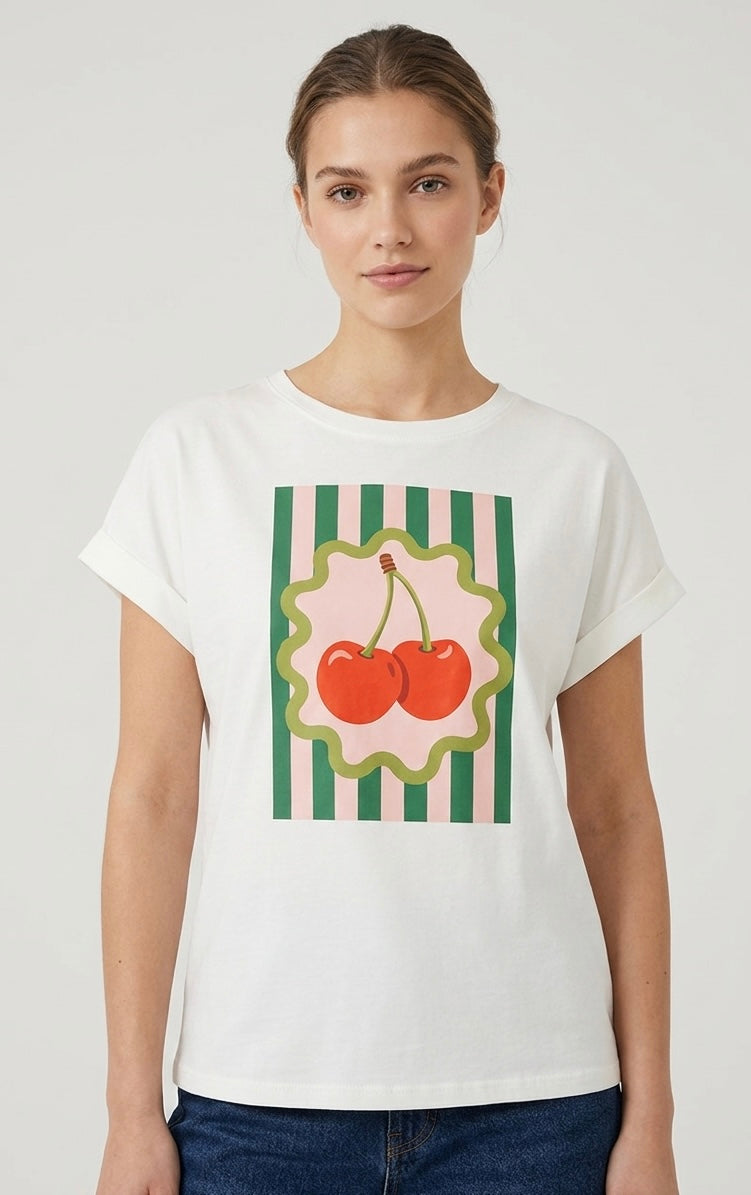 T-shirt Summer Ciliegie Boxy Fit