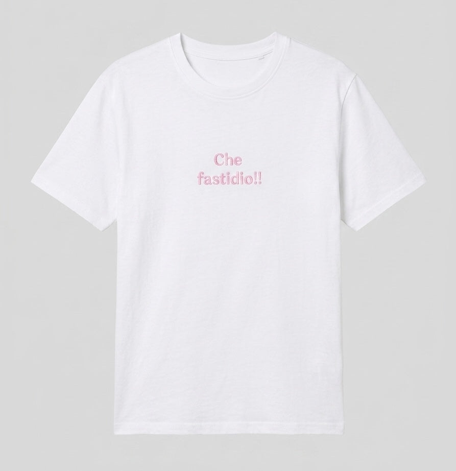 T-shirt Ricamo che fastidio