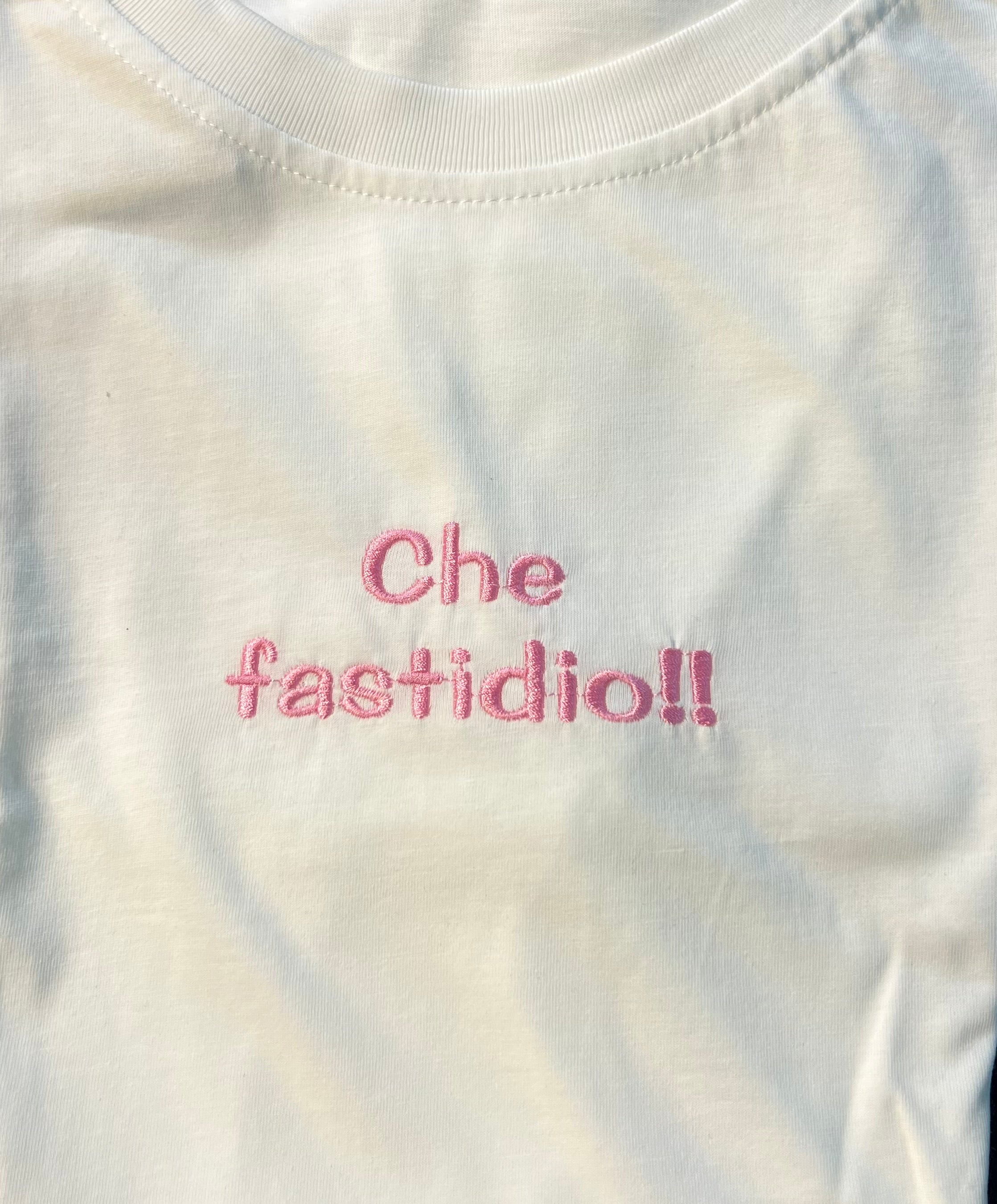 T-shirt Ricamo che fastidio