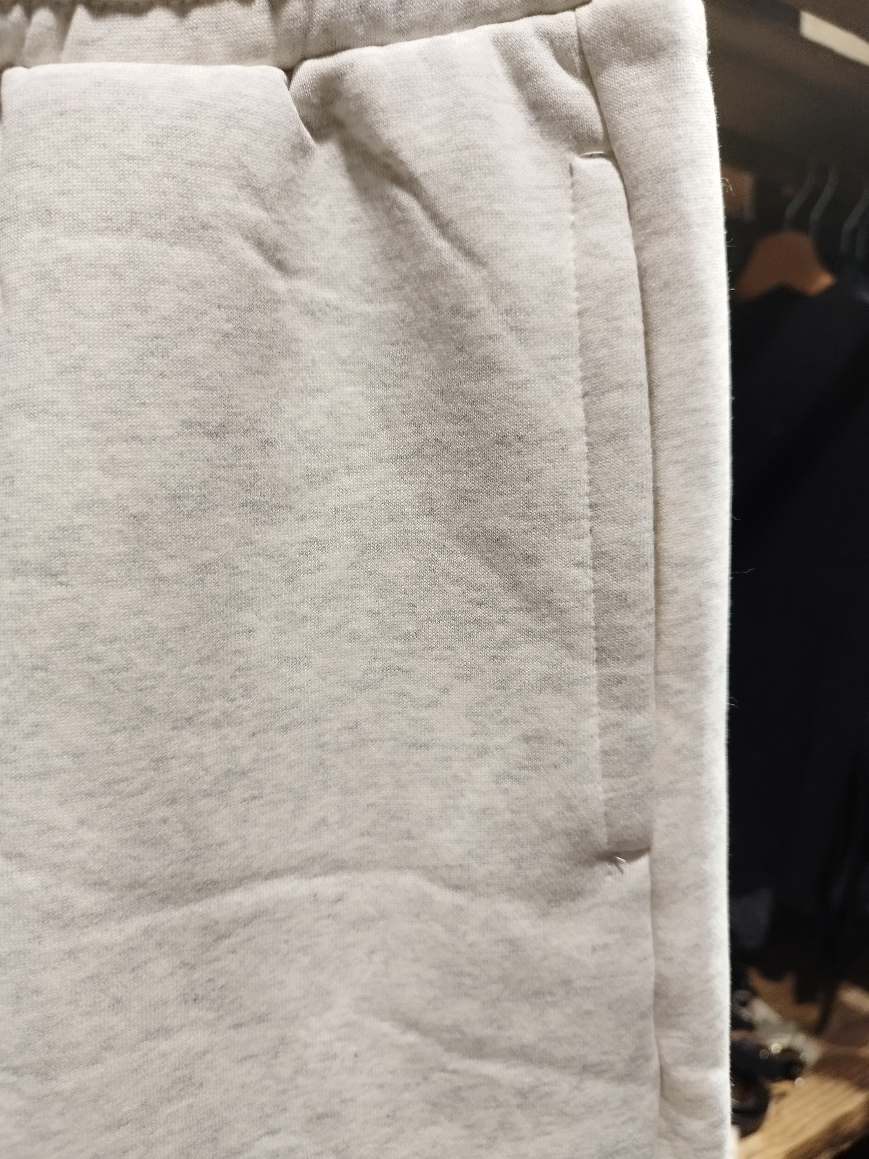 Pantalone tuta felpato Sidney grigio melange chiaro