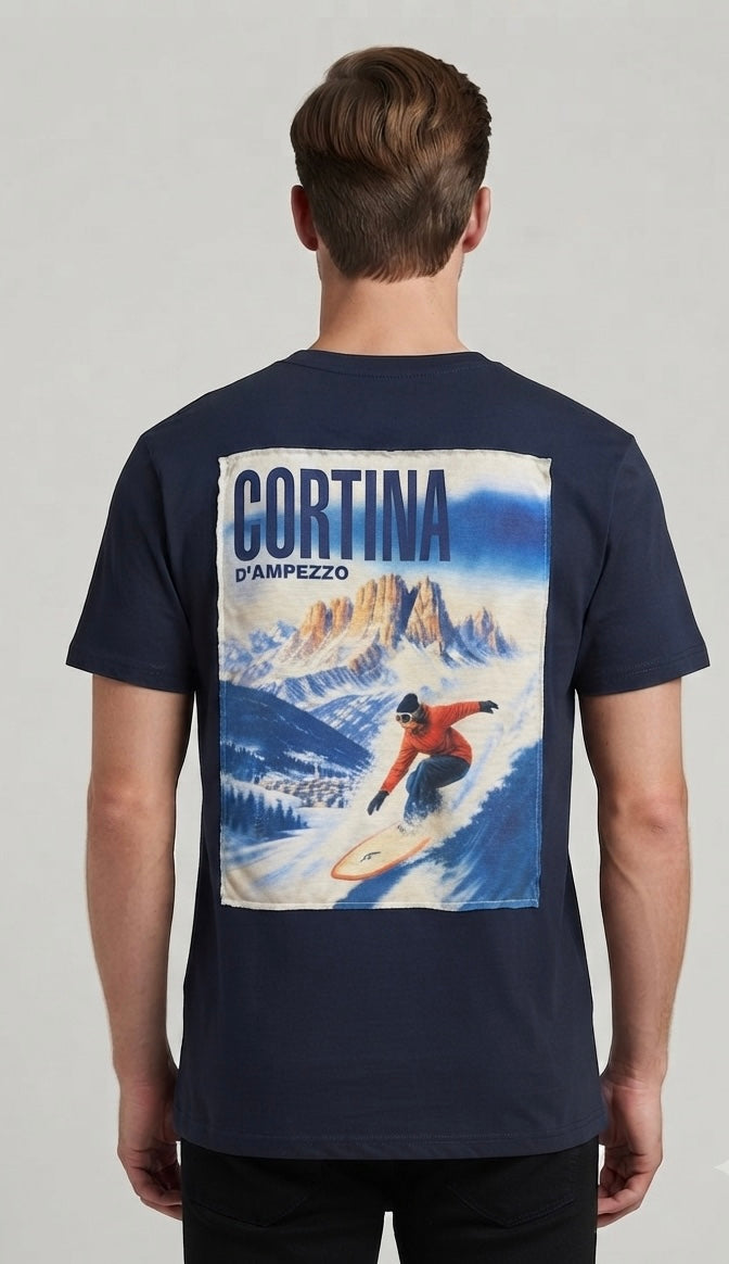 T-Shirt Cortina D'Ampezzo Blu