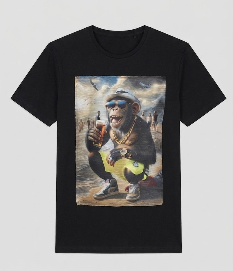 T-Shirt Patch Monkey Beer