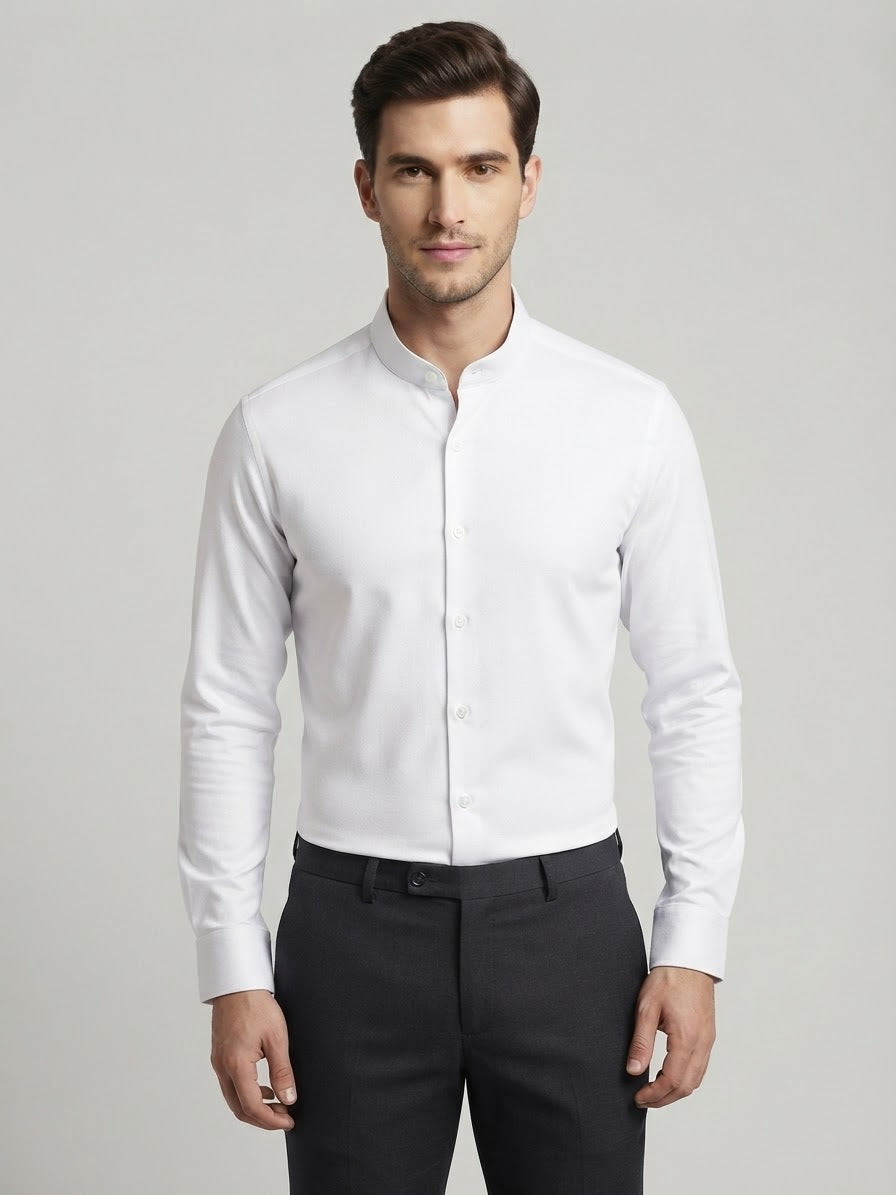 Camicia Maldini Coreana Stretch Bianca