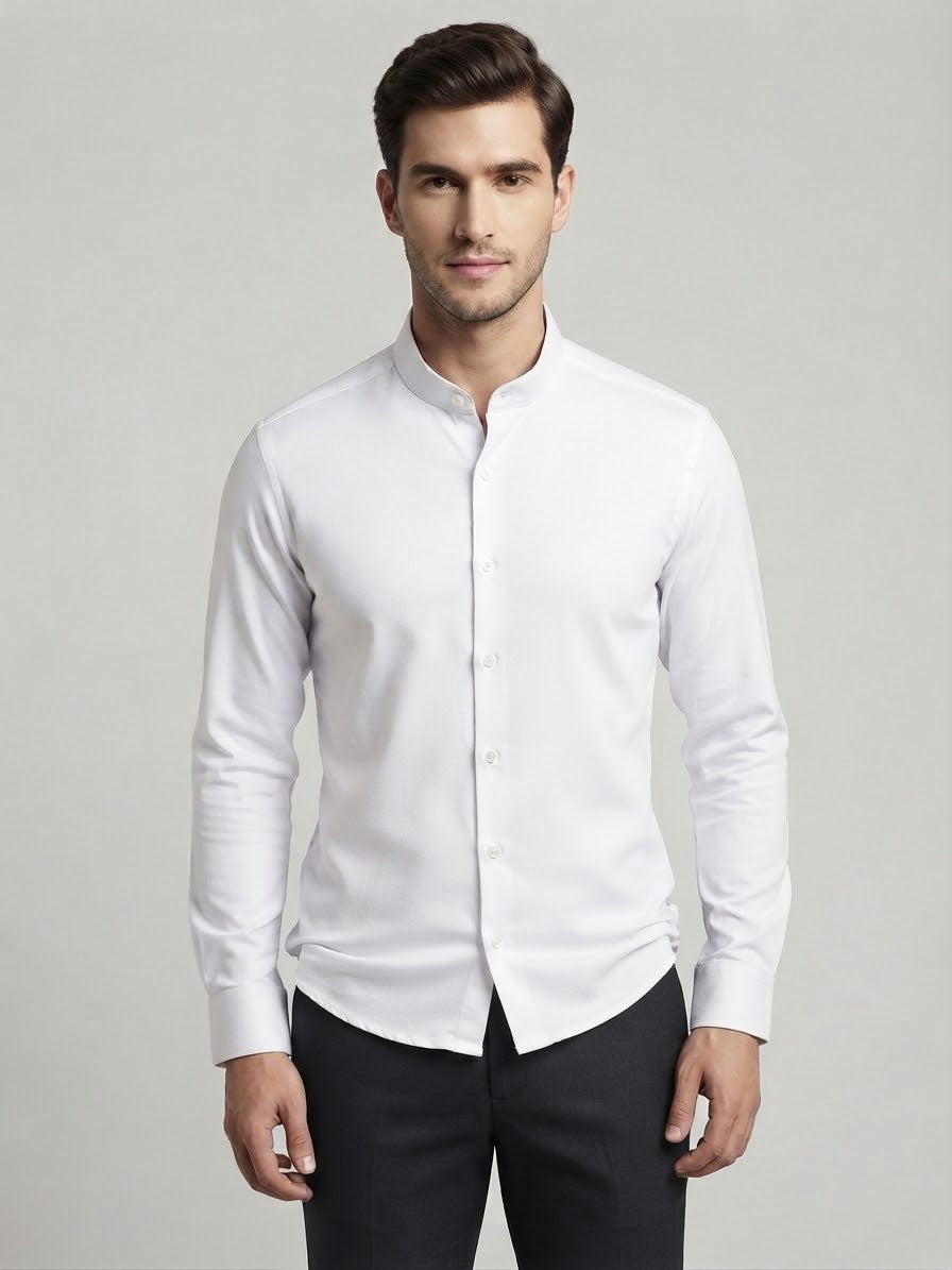 Camicia Maldini Coreana Stretch Bianca