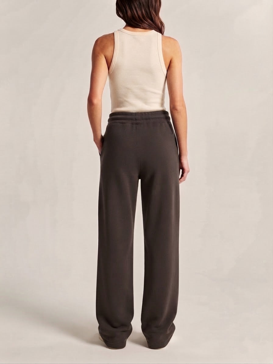 Pantalone Tuta Felpato Barrel Fit Cioccolato Street Lab