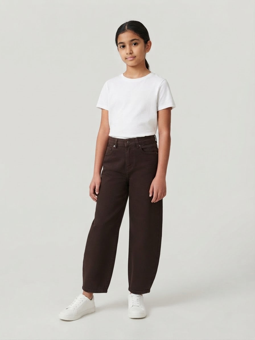 Pantalone Chiara Marrone Barrel