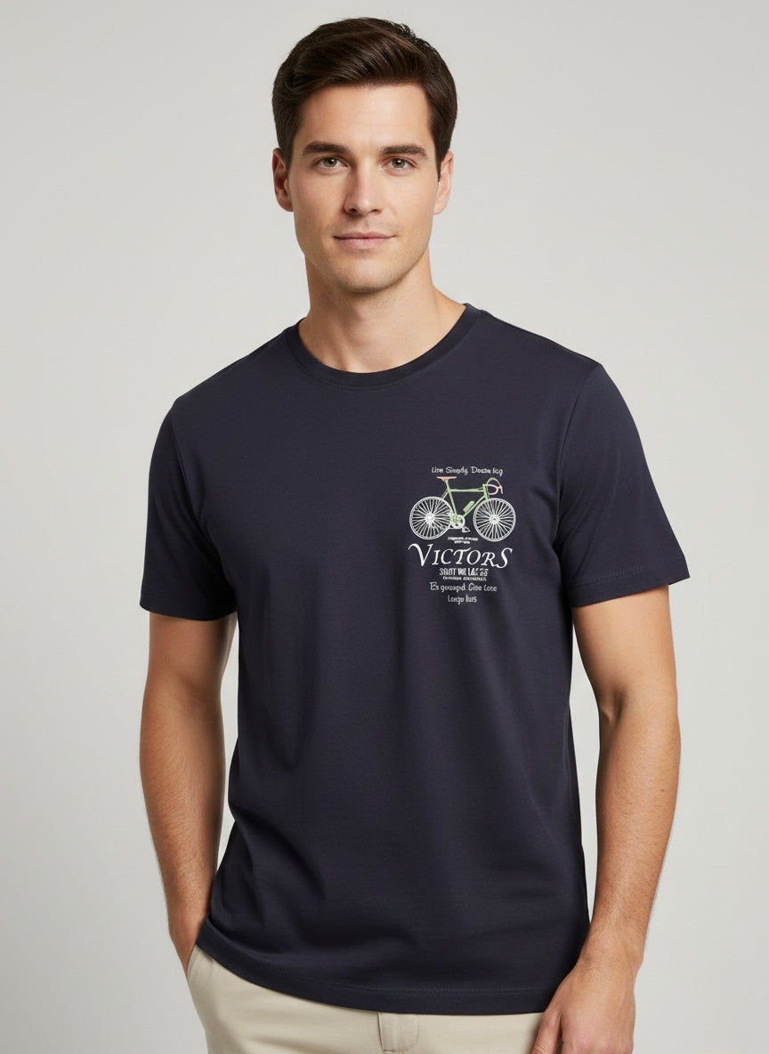 T-shirt Victors con Grafica Vintage blu