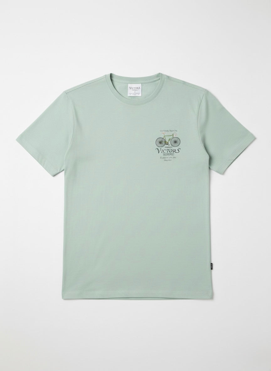 T-shirt Victors con Grafica Vintage menta