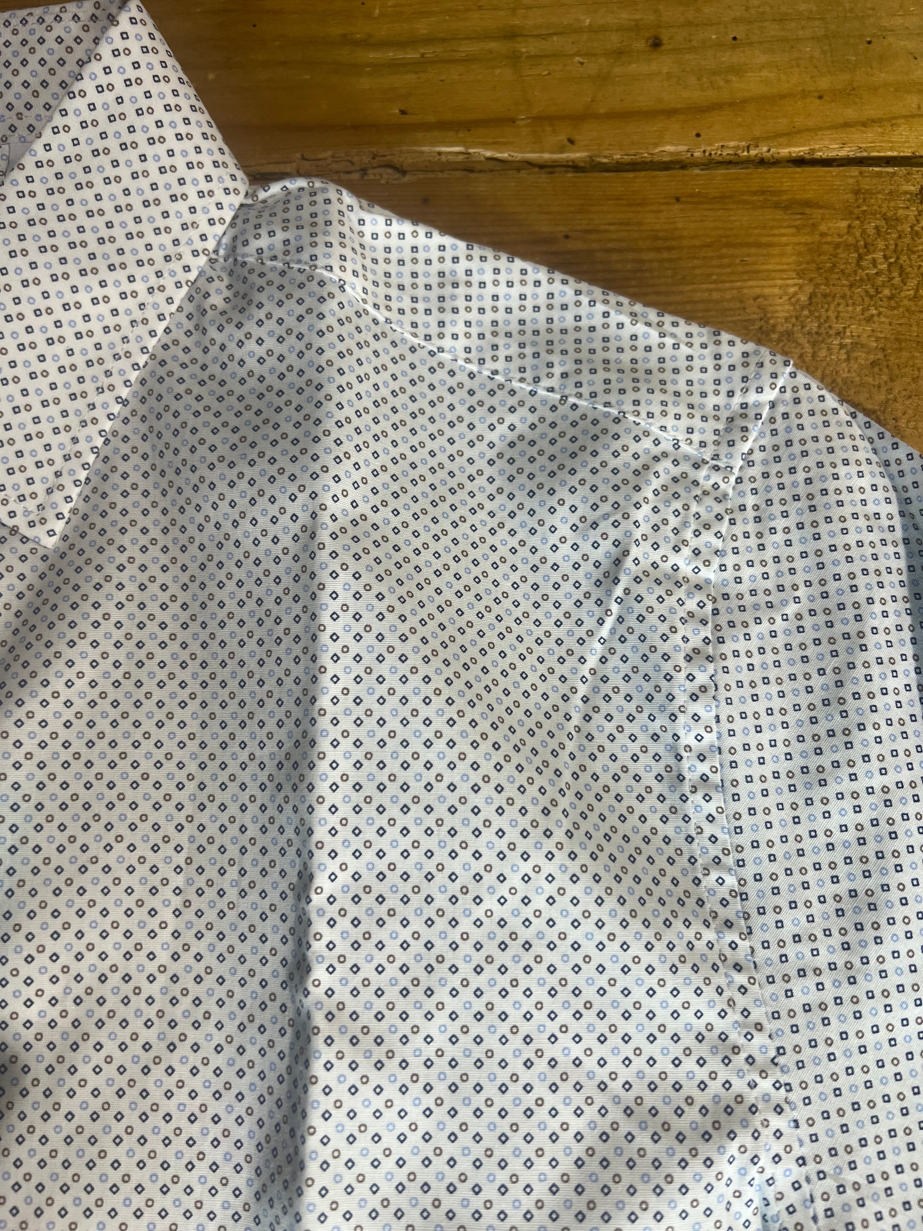 Camicia Blue Geometric